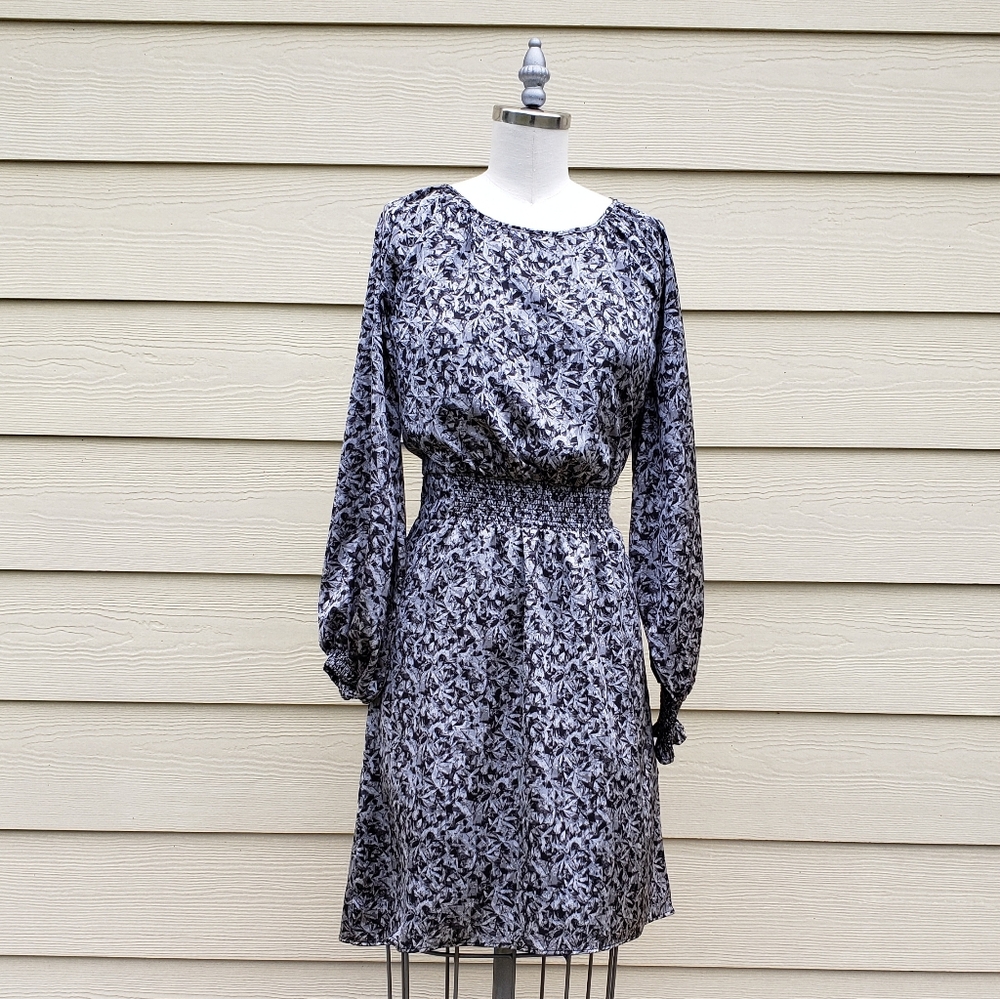 NEW Halston boat neck shell w/eyelash detail dress